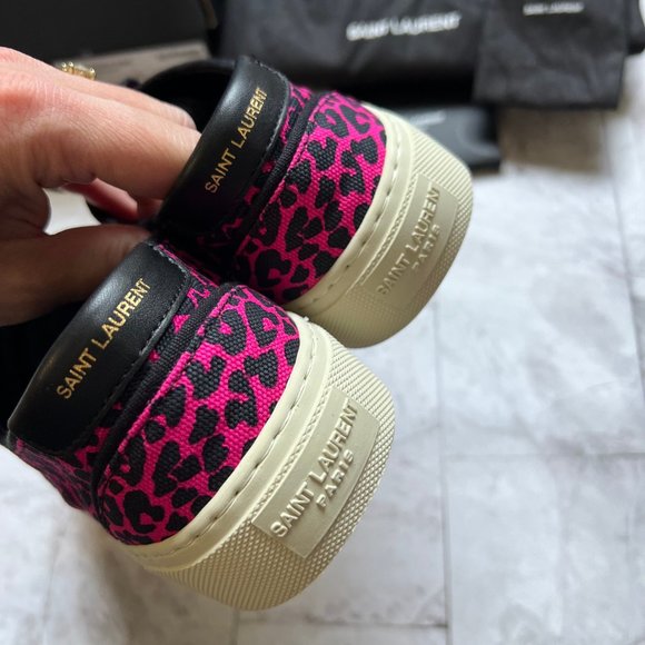 Saint Laurent Pink Leopard sneakers EU 39.5 US 8.5 - Picture 4 of 5